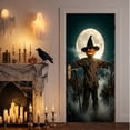 thumbnail image 6 of Cififendec Halloween Themed Door Cover Tapestry, Spooky Scene Backdrop for Home Entrance and Prop Shoot Decor, 70.86"×35.43", 6 of 6