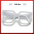 thumbnail image 7 of Blue Light Blocking Glasses For Women Men Fashion Oversized Square Frame Computer Eyeglasses Trendy Big Lens, 7 of 7