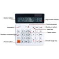 thumbnail image 3 of Business Office Calculator Calculator 12-Digit Solar Battery Basic Calculator, Solar Battery Dual Power Office Calculator with Large LCD Display and Large Buttons Financial Calculator, 3 of 5