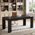 thumbnail image 6 of 63" Modern Executive Computer Desk, Wide Home Office Workstation with Sturdy Metal Legs, Large Writing Table for Study, Workspace or Meeting Area, 6 of 8