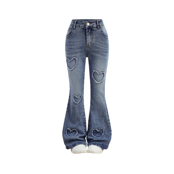 ICCAZX Streetwear Cropped Flare Jeans (Girls 8-12)