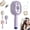 Purple, variant on Smart Electric Spray Hair Brush, Portable Rechargeable Cool Mist Hairbrush with Easy Clean Design, Ionic Anti-Static Detangler & Scalp Care Gift for Hair Growth (Pink)