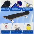 thumbnail image 2 of Complete Skateboards for Beginners,7 Layer Canadian Maple Double Kick Deck,31''Pro Cruiser Japanese skate Board, 2 of 5