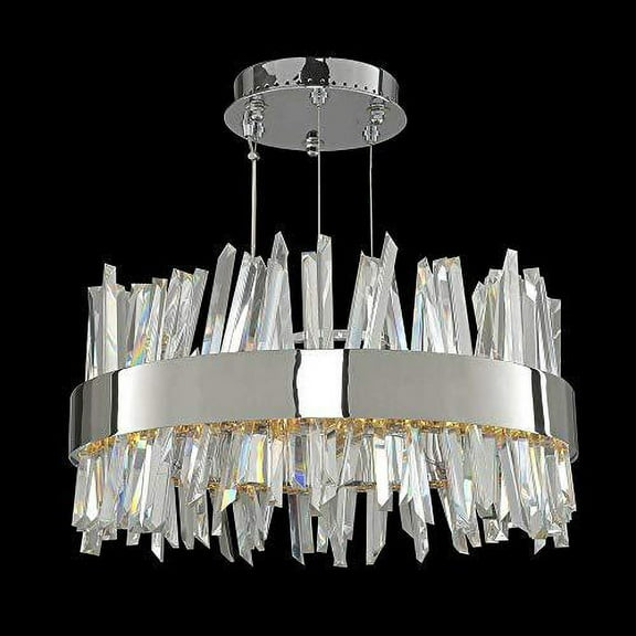 030253-010-Allegri Lighting-Glacier - 20 Inch LED Round Pendant Glacier - 20 Inch LED Round Pendant