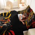 thumbnail image 5 of Manfei Sporty Motorbike 7-Piece King Bedding,Extreme Games King Bed in a Bag,Yellow Red,Black Reversible, 5 of 7