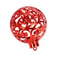 thumbnail image 1 of Bewildely Colgante de bola de árbol de Navidad de PVC desmontable Color sólido hogar Oficina escuela aula fiestas decoración ornamento Kits de decoración para fiestas Rojo, 1 of 6