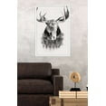 thumbnail image 2 of Moose - Trees Wall Poster, 22.375" x 34", Framed, 2 of 2