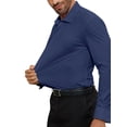 thumbnail image 2 of Youclos Men's Stretch Dress Shirts Long Sleeve Button Down Shirt Wrinkle-Free, 2 of 8