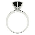 thumbnail image 4 of 3ct round cut black natural onyx 18k white gold Bridal Wedding Engagement Promise Anniversary Ring for Women size 10.25, 4 of 7