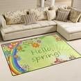 thumbnail image 2 of Coolnut Lightweight Non Slip Carpet Mats 60 x 39 inch (5'x 3'3"), Area Soft Rugs Floor Mat Rug Decoration for Kids Room Living Room Floral Hello Spring, 2 of 6