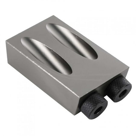 

Cergrey Pocket Hole Jig Aluminum Block Wood Drill Guide Carpenter For Furniture