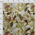 thumbnail image 3 of oneOone Rayon Light Brown Fabric Leaves Sewing Craft Projects Fabric Prints By Yard 56 Inch Wide, 3 of 5