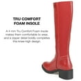 thumbnail image 6 of Journee Collection Womens Morgaan Tru Comfort Foam Stacked Heel Knee High Boots, 6 of 7