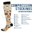 thumbnail image 2 of FORMRS Womens Knee High Socks Casual Long Thick Travel Daily Wear, 2 Pairs, Fall Book, 2 of 6
