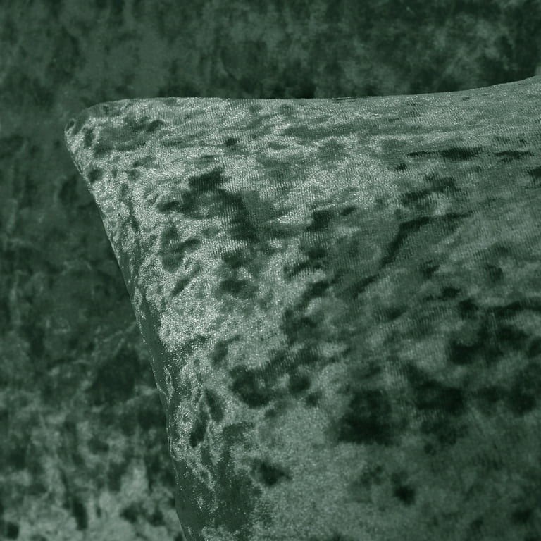 Deconovo Crushed Velvet Square Sofa Pillow Covers 22x22 inch, Pack