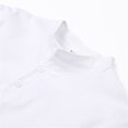 thumbnail image 3 of SUNSIOM Chemises en Coton-Lin à Manches Courtes pour Hommes Col Bande Bouton T-shirt d'Été, 3 of 5