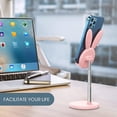 thumbnail image 3 of Cute Bunny Phone Stand, Angle Height Adjustable Cell Phone Stand（Pink）, 3 of 5
