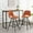 Orange, variant on Orange Polyester Kitchen Stools with Comfortable Padding / Stylish Seating for Kitchen and Dining