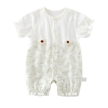 MEZZALL Baby Boys Bodysuits Soft Breathable For To 3 Years Old Comfortable Casual Outfit Summer Mesh Romper Cute