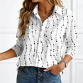 thumbnail image 2 of felwors Women's Dressy Casual Blouses Business Work Tops 3/4 Sleeve V Neck Pleated Shirts 2026 Spring Summer Outfits (White, XL), 2 of 8