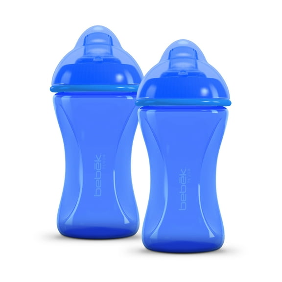 Bebek® Plus 8oz Baby Sippy Cup Soft Spout Pack of 2 in Blue