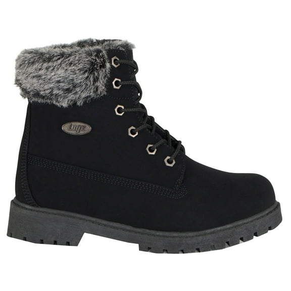 Lugz Womens Rucker Hi Faux Fur Lace Up Casual Ankle Boots