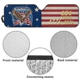 thumbnail image 6 of HUIACONG Eagle Flag 250 Years Windshield Sun Visor Foldable Sunshade Aluminum Foil 250th Sun Shield for 2007-2018 Jeep Wrangler JK JKU & 1997-2006 Jeep Wrangler TJ LJ, 6 of 6