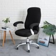 thumbnail image 3 of ORUYROP Housse d'Accoudoir de Chaise de Bureau Extensible Résistante à l'Eau en Spandex Extensible Jacquard Housse de Chaise d'Ordinateur pour Chaises de Bureau Accoudoir Noir, 3 of 7