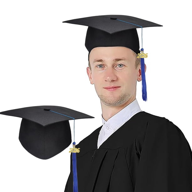 Gorro de graduación con borla para 2026 | Sombrero de licenciatura para adultos y niños | Birrete académico ajustable para ceremonias, fiestas y fotos
