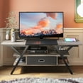 thumbnail image 6 of Bestier 55" TV Stand with Power Outlets Gaming Entertainment Center with LED Light, Gray, 6 of 9