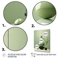thumbnail image 3 of Designart "Spiritual Zen Stone in Green II" Spiritual Canvas Wall Art - Global Green Spiritual Stone Entryway Wall Art, 3 of 6
