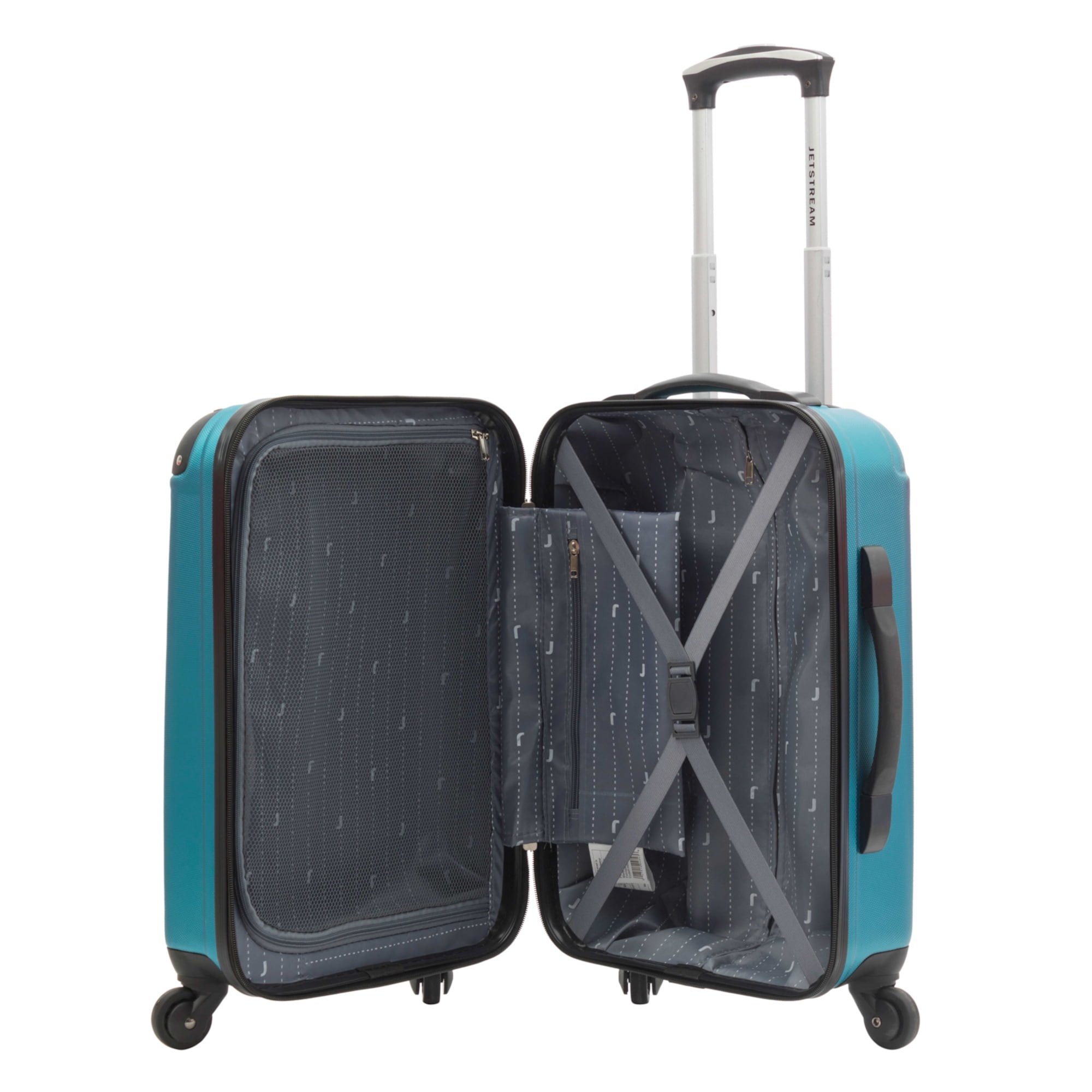 Jetstream 20-inch Hardside Rolling Spinner Carry On Luggage, Teal