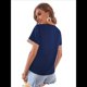 thumbnail image 3 of Blusas de Verano de Corta para Mujer, con Encaje y Cuello en V, Elegantes e Informales, Color Azul Oscuro, S, 3 of 7