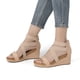 thumbnail image 5 of Sandalias de Cuña para Mujer DREAM PAIRS con Tiras Elásticas Nude, 5 of 5