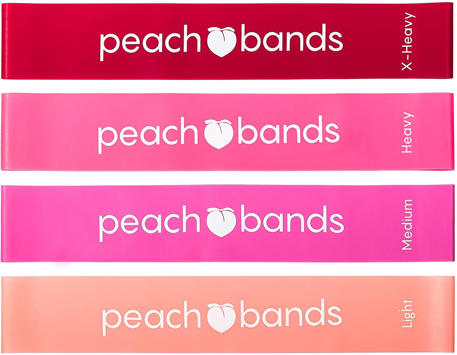 Peach Bands Resistance Bands Set - Exercise Workout Booty Bands for Legs and Butt