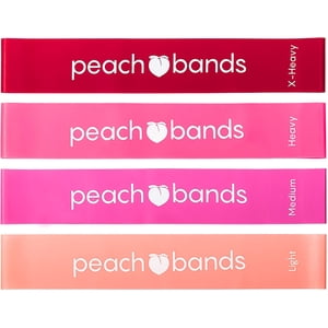 Peach Bands Resistance Bands Set - Exercise Workout Booty Bands for Legs and Butt