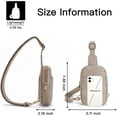 thumbnail image 5 of Small Sling Bag for Women Leather Crossbody Fanny Packs Chest Bag for Women, 5 of 6