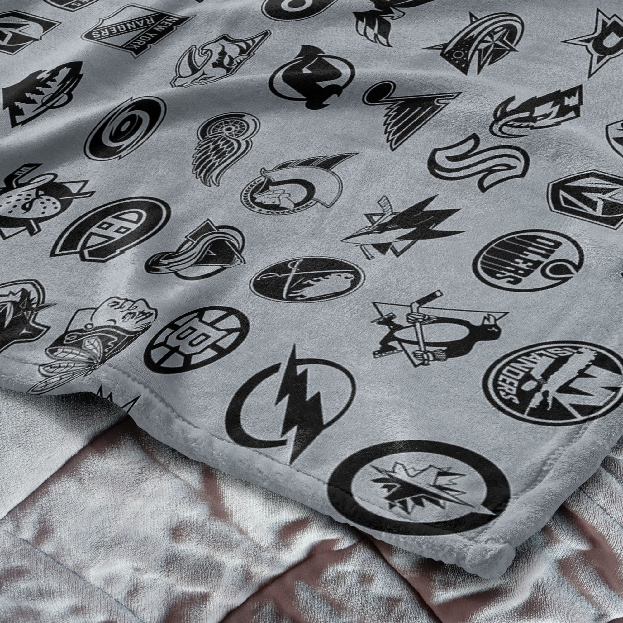 NHL Puck Stop Silk Touch Blanket 62x90