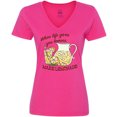 thumbnail image 3 of Inktastic When Life Gives You Lemons, Make Lemonade Women's V-Neck T-Shirt, 3 of 5