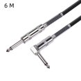 thumbnail image 1 of GLFILL Guitar Cable 6.35mm 1/4\" For Electric Guitar Keyboard Pro Audio Straight L Shape 6M, 1 of 9