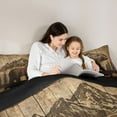 thumbnail image 5 of jejeloiu Safari Animal Bear Full Size Comforter Sets,Jungle Animal Bedding Comforter Set,Retro Ink Painting Bedding Sets For Adults,Super Cozy Room Decor Reversible,3-Piece, 5 of 8