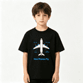 thumbnail image 2 of How Planes Fly Airplane Diagram Boys Graphic Tee Educational Science School Student Gift 100% Cotton Kids Short Sleeve T-Shirt, 2 of 5