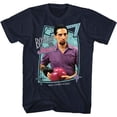 thumbnail image 1 of The Big Lebowski Bowling With Jesus Navy Adult T-Shirt, 1 of 2