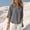 Dark Gray, variant on Saving TASICA Plus Size Womens Casual 3/4 Sleeve Tops Button Down Shirt V Neck Spread Collar Blouses Soft Breathable Fashion Lightweight Tops Spring Summer Trendy Shirts