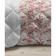 thumbnail image 3 of Floral Down Alternative Comforter, Shabby Form Classic Peony Petal Blossom Beauty Feminine Vintage Motif, Microfiber Quilt for All Season, 5 Sizes, Pistachio Green Blue, by Ambesonne, 3 of 3