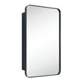 thumbnail image 6 of EGHOME, Black, Stainless Steel, Recessed Medicine Cabinet, 30.00 x 20.00 x 5.00 in, 6 of 8