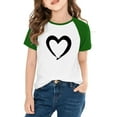 thumbnail image 2 of Annhoo Boys Girls Valentines Day Shirt Cute Round Neck Block Color Short Sleeve Print Tops Trendy Comfortable Clothes, 2 of 8