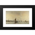 thumbnail image 2 of Hobbe Smith 14x9 Black Modern Framed Museum Art Print Titled - View of the Ij from the Orange Locks Near Schellingwoude to the West (1913), 2 of 5