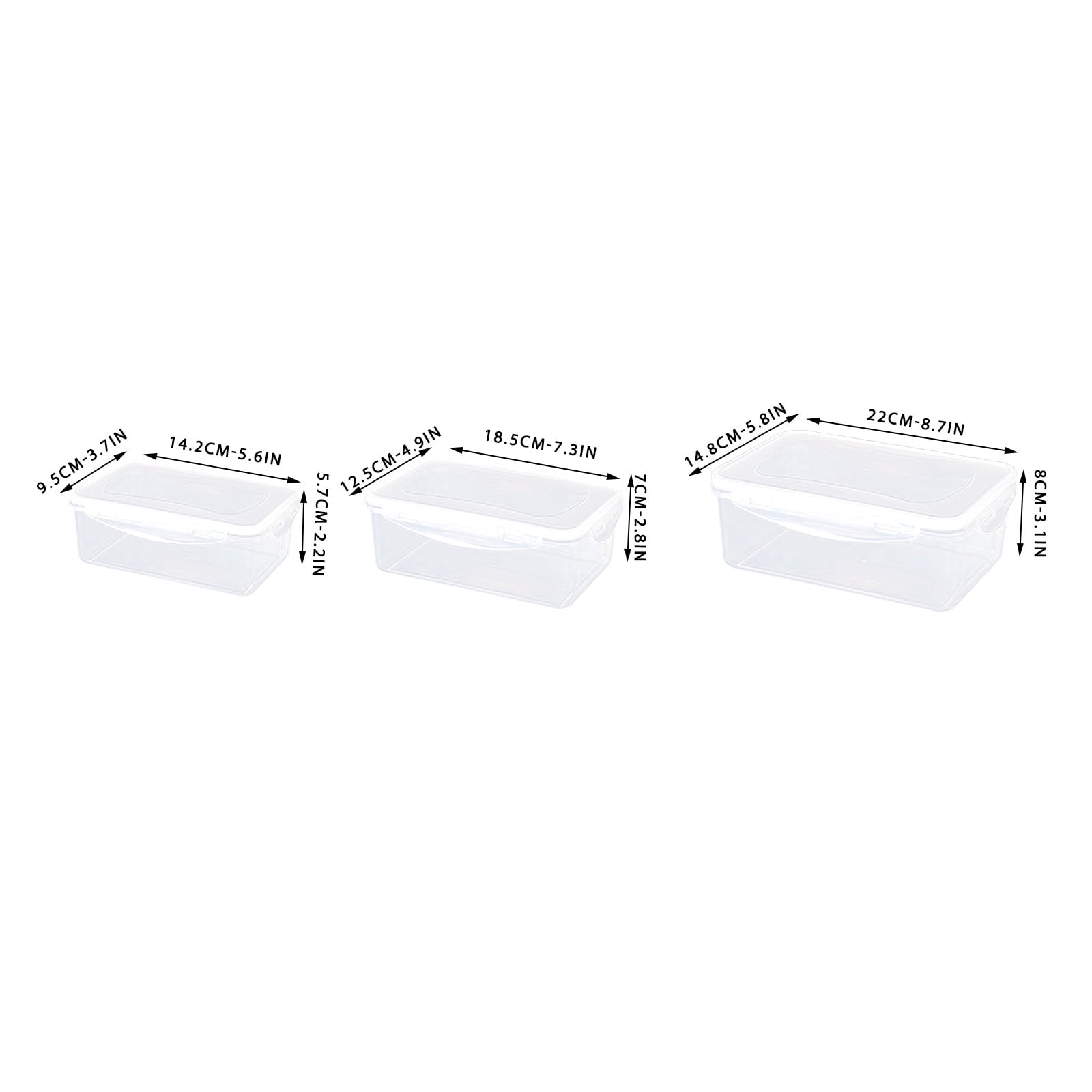 Plastic Transparent Fruit And Vegetable Storage Box Sealed Lunch Box ...