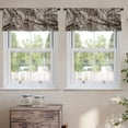 thumbnail image 2 of LALILO Kitchen Curtain Valance Striped Tiger Animal Rod Pocket Window Curtain 52"x 18" Set of 2, 2 of 6